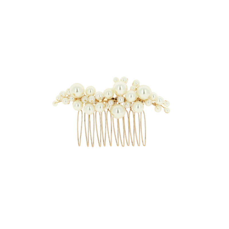 Peigne Barrette De Mariage Avec Perles Coiffeo Peigne Barrette De Mariage Avec Perles Coiffeo