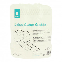 Rouleaux de carrés cellulose Estheo pour ongles