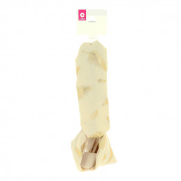 Bandeau pour cheveux beige et doré Coiffeo
