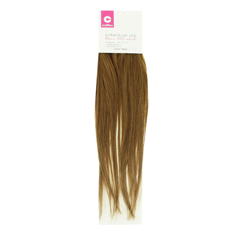 Extension capillaire à clips Blond naturelle Coiffeo