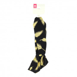 Bandeau cheveux noir imprimé doré Coiffeo