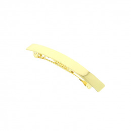 Barrette à cheveux dorée rectangulaire Coiffeo