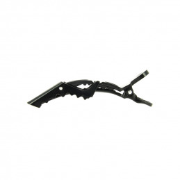 Lot de 6 pinces polux noires 12,5 cm Coiffeo
