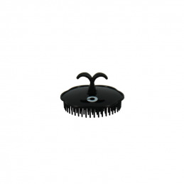 Brosse de massage du cuir chevelu noire Coiffeo