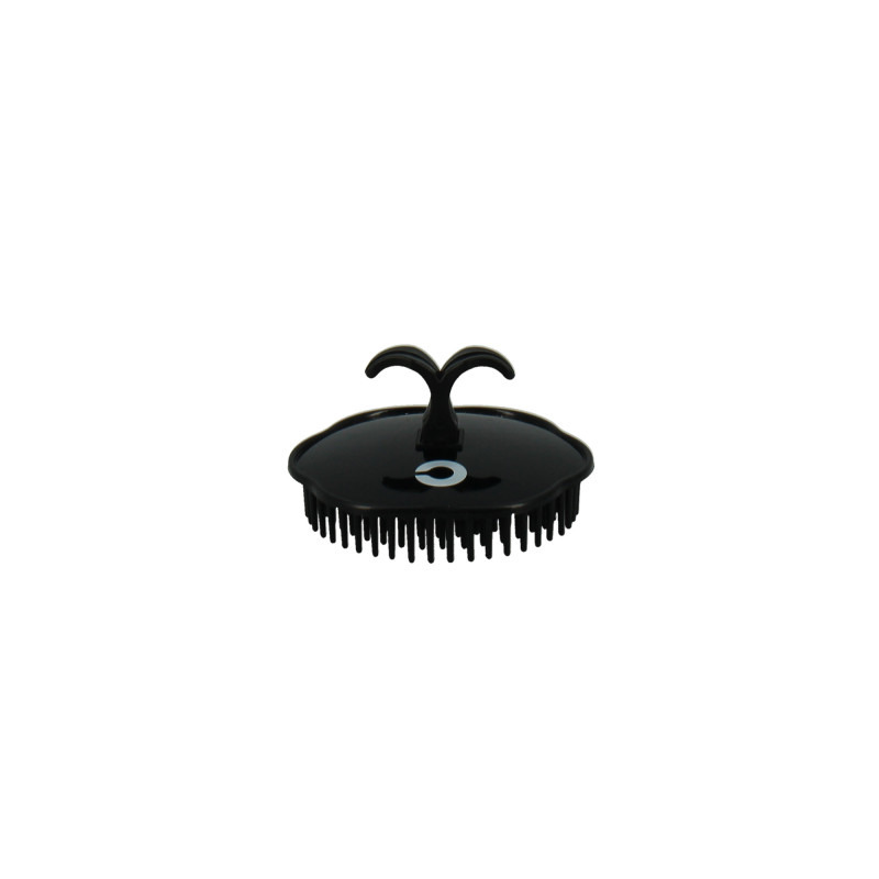 Brosse de massage du cuir chevelu noire Coiffeo