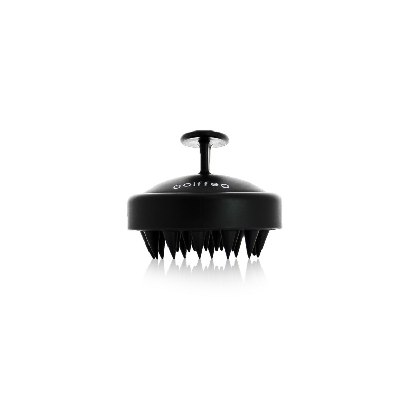Brosse massante noire pour cuir chevelu Coiffeo