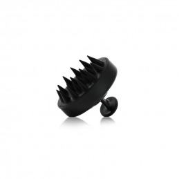 Brosse de massage du cuir chevelu noire Coiffeo
