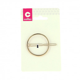 Barrette à cheveux dorée ronde Coiffeo Barrette à cheveux dorée ronde Coiffeo