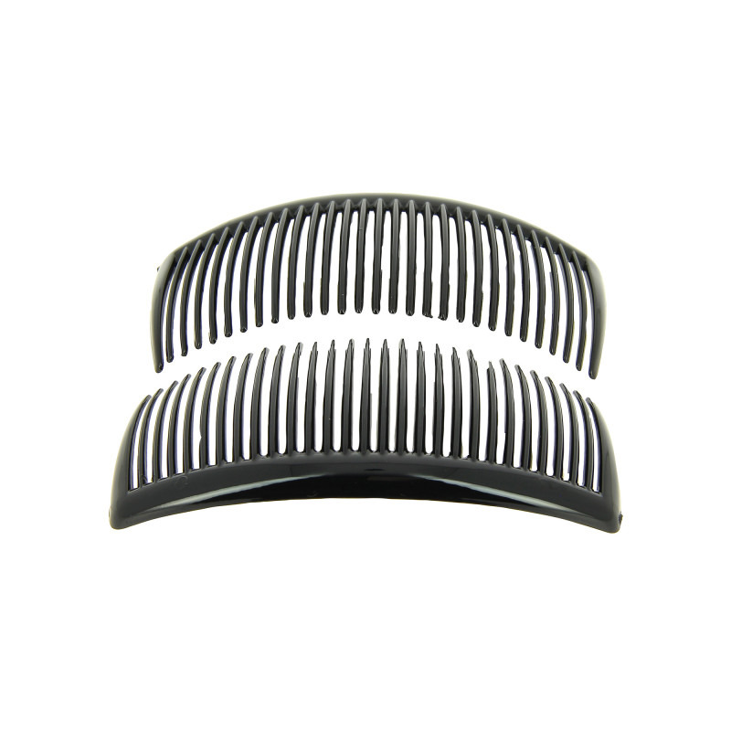 Peigne Barette Noir Lot de 2 Coiffeo