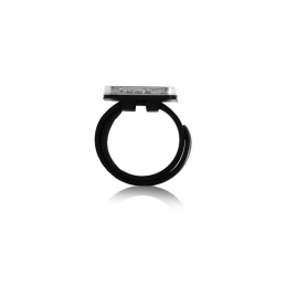 Bracelet porte-épingles noir pour coiffure