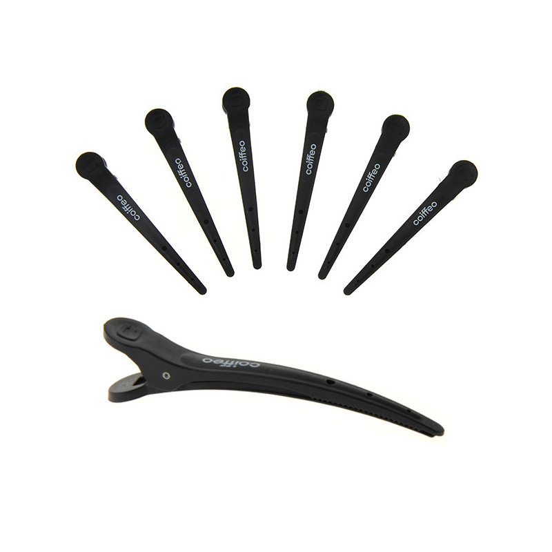 Pince coiffure carbone noire Coiffeo 12,5 cm