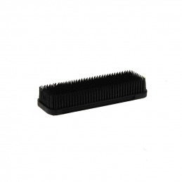 Brosse à vêtements en caoutchouc Noir Coiffeo