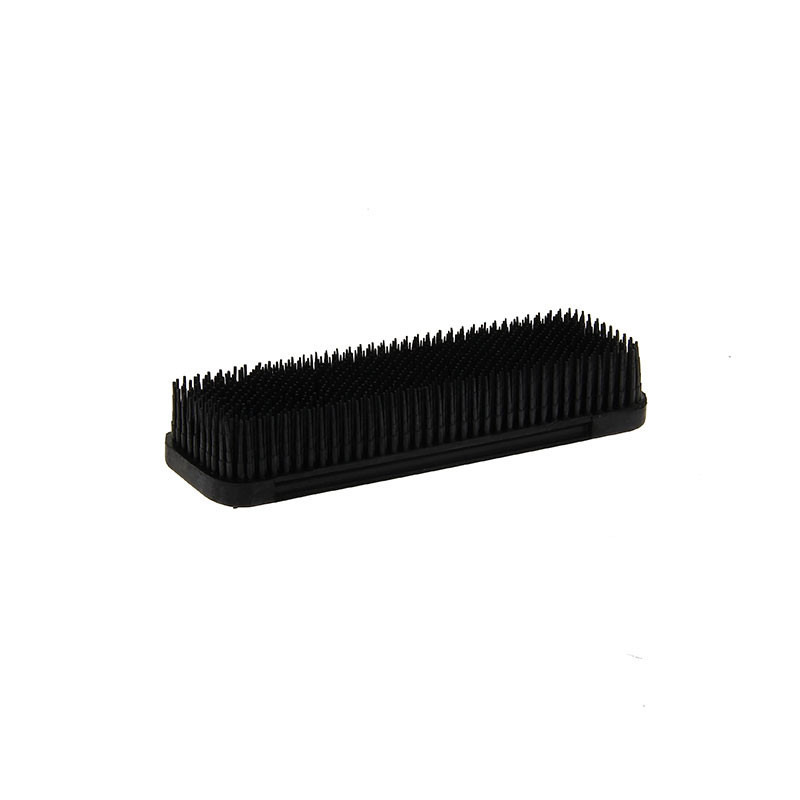 Brosse à vêtements en caoutchouc Noir Coiffeo