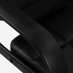Bac à shampoing professionnel VELORA noir – fauteuil intégré