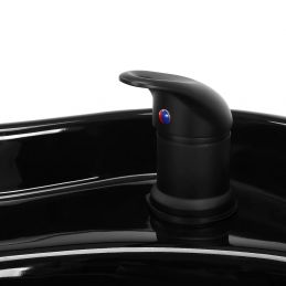 Fauteuil shampoing professionnel NÉVORA noir
