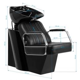 Mobilier shampoing RAVENOR pour salon de coiffure