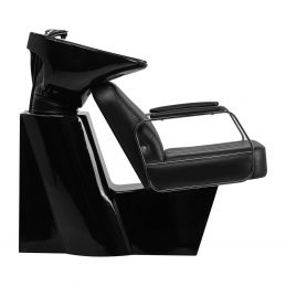 Bac shampoing barbier RAVENOR avec fauteuil capitonné